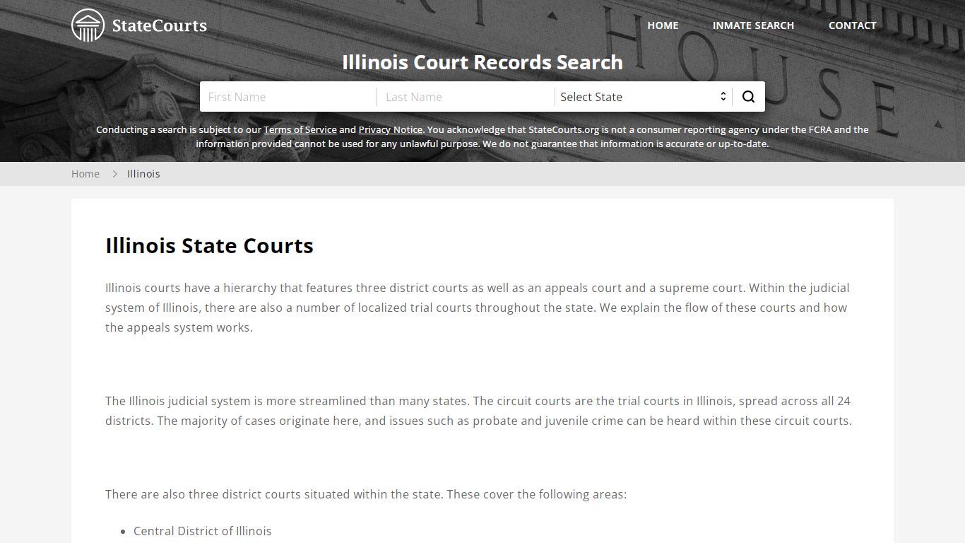 Illinois Court Records - IL State Courts